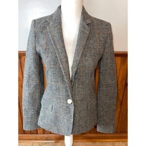 Zara Gray Plaid Blazer